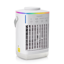 Portable Air Cooler with Humidifier and LED Night Light - Compact Conditioning Fan for Home Office Use