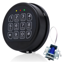 Safe Lock Replacement with Solenoid Black Keypad Electronic for Home and Business Box