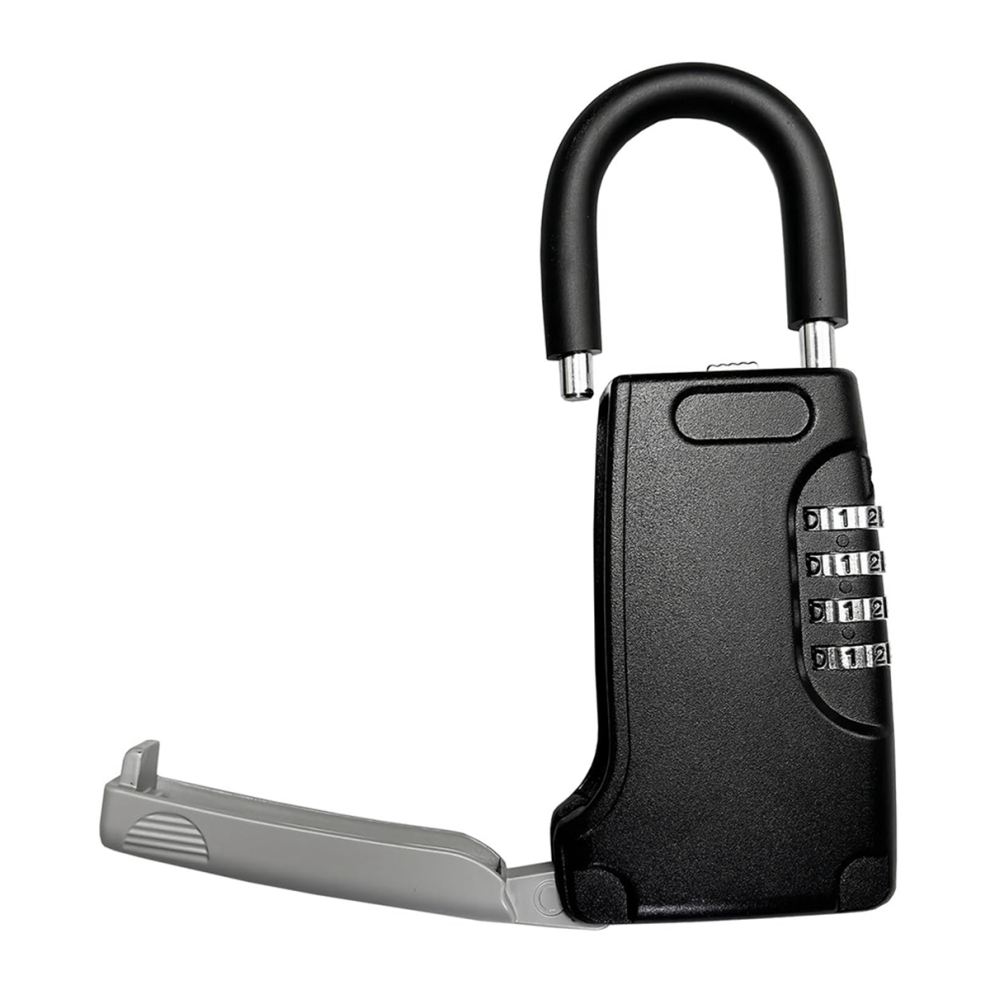 Portable Key Storage, Metal Safe Box With Beam, Resettable Realtor's Lockbox Combination Lock For Home, Realtors 4851366175071
