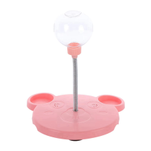 Interative Food Ball for Pet Indoor Interactive Treat Toy Cat Supplies Pink