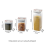 Sealed Plastic Jar with Lid Transparent Square Storage Quick Pull Design Kitchen Food S 3