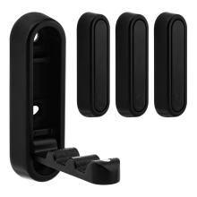 4 ganci da parete pieghevoli dorati, ganci in metallo per bagno, cucina, camera da letto, neri