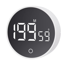 Magnetische Countdown-Uhr Küchentimer Manuell Digital Stand Schreibtisch Kochen Dusche Studie Stoppuhr Weiß
