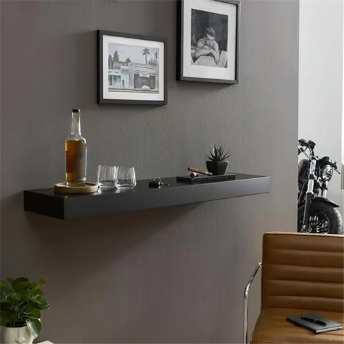 Modern Minimalist Wall Mount Wine Cabinet Rack Floating 1