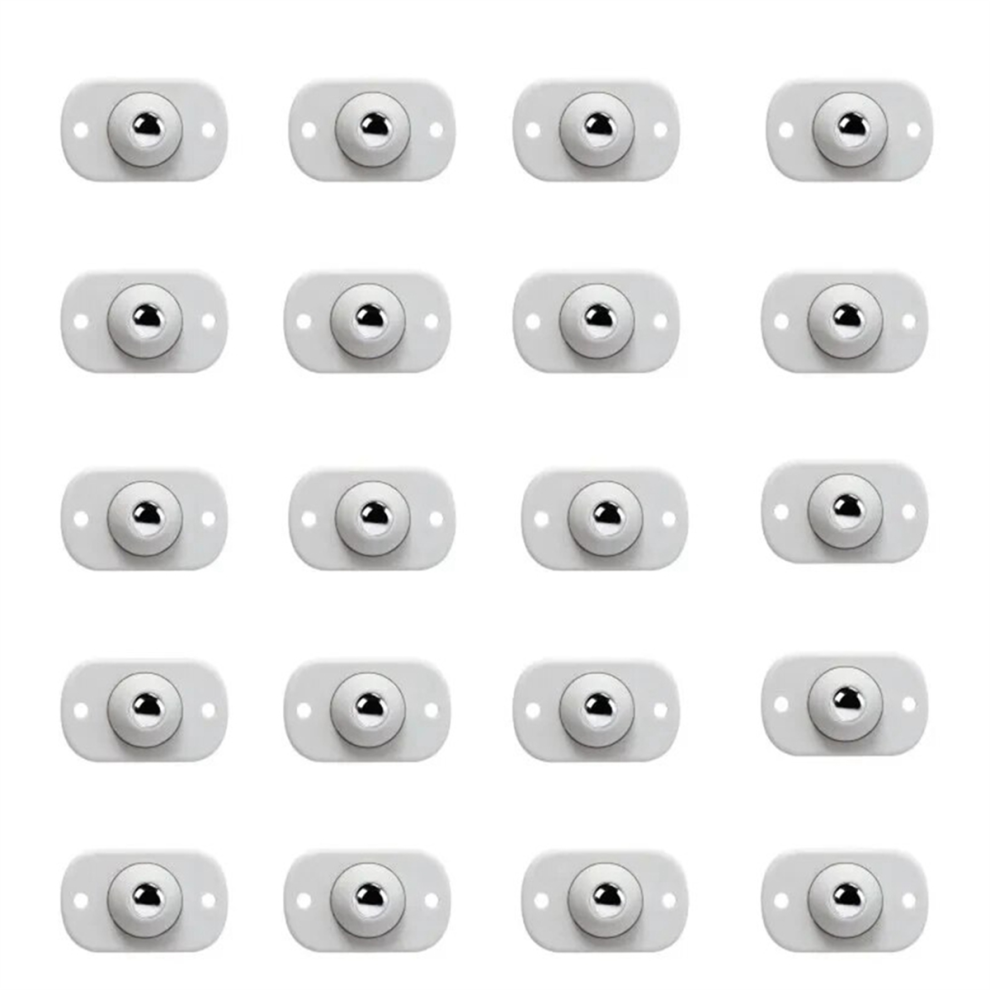20Pcs Wheels for Furniture Stainless Steel Roller Self Adhesive Caster Home 360 Degree Swivel Universal Wheel-image-OPC-PJSF8BX-NEW
