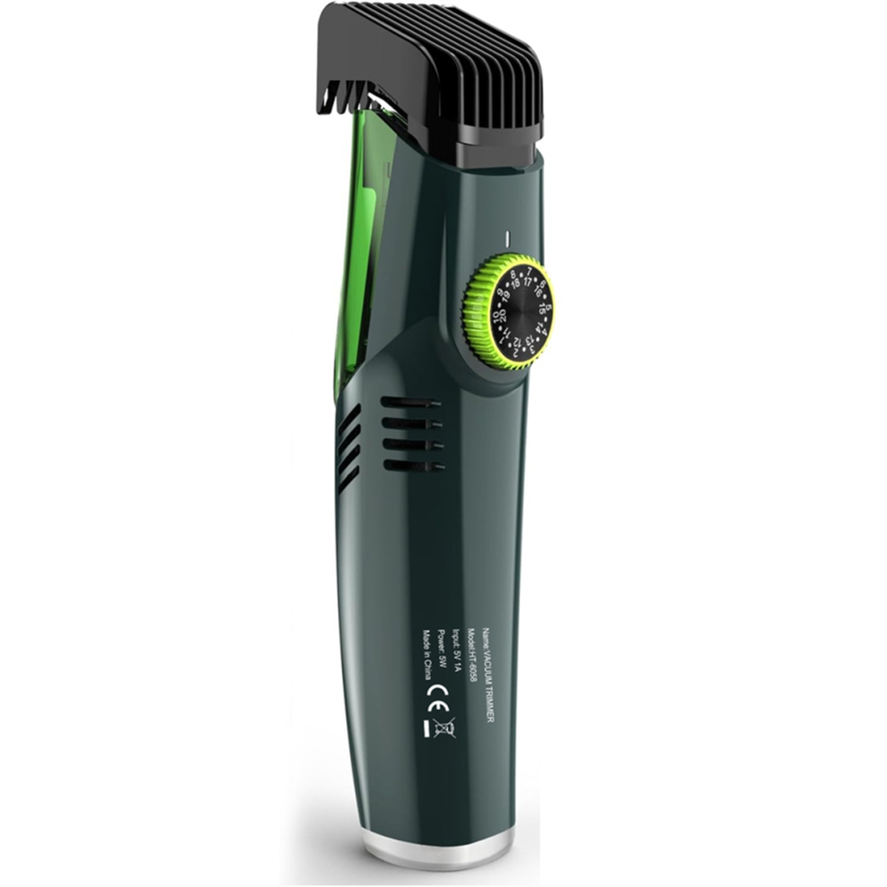 Exogio Cordless Beard Trimmer,Electric Shaver With Built-In Vacuum,Ipx6 Waterproof, Clipper For Mustache And Sideburns