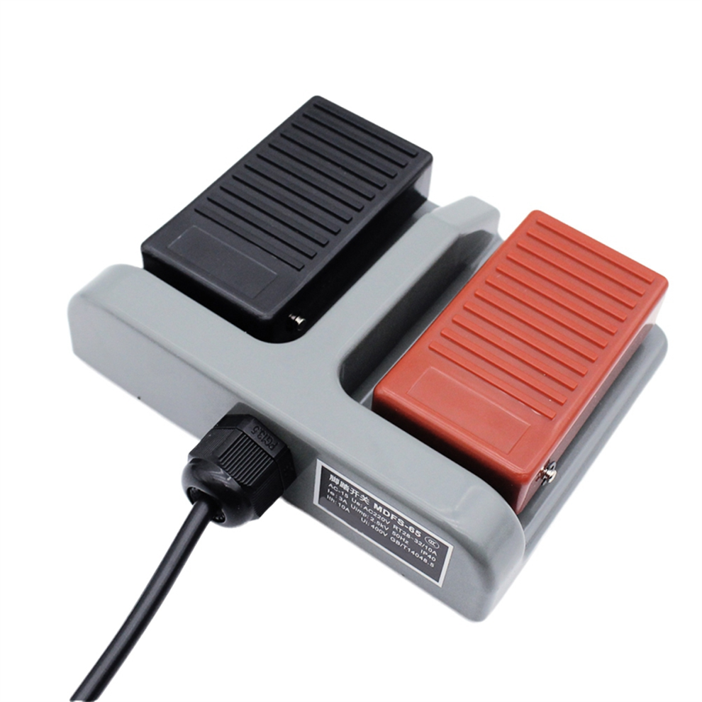 Foot Switch Mdfs-65 Double Pedal Self-Reset With Wire 3A/220Vac 4851366187760