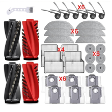 Ersatz-Set für Saros 10/G30 Roboter-Staubsauger, Haupt- und Seitenbürstenfilter, Wischtücher, Staubbeutel