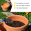 2Pcs Planter Inserts for Large Pots, 10 Inch Round Plastic Insert with Drainage Holes Place Inside 2