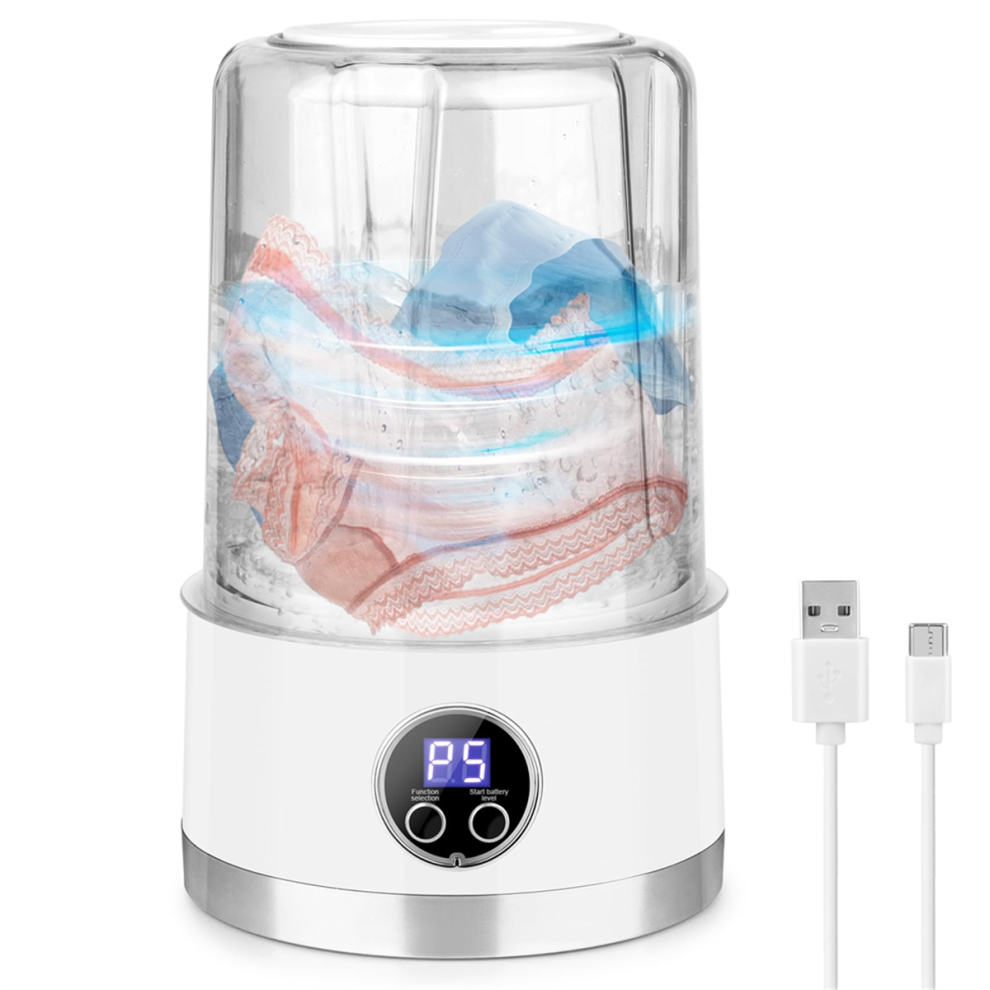 Underwear Washing Machine Rechargeable 3000 Mah Compact Deep Cleaning Suitable For Apartments 4851366186879