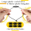 100PCS Cord Locks 2 Hole Plastic Black Clamp for Ropes End Spring Toggle Stopper Slider, 6