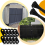 100PCS Cord Locks 2 Hole Plastic Black Clamp for Ropes End Spring Toggle Stopper Slider, 2
