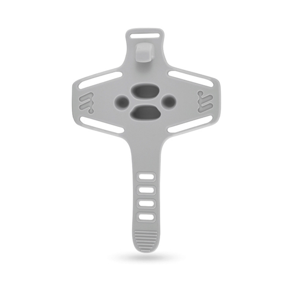 Support de téléphone portable pour vélo de 4 à 6,7 pouces, en silicone, type à tirer, compatible avec tous les supports, gris