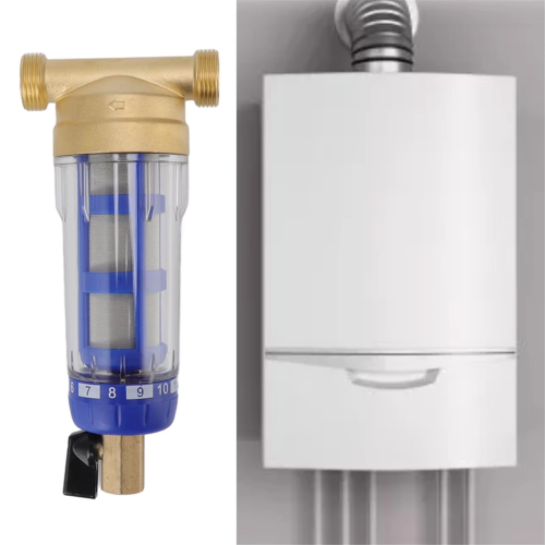 Water Prefilter Down Sediment Whole House Filter Refined Copper Head 40um 1