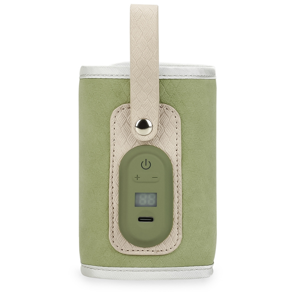 Baby Bottle Warmer Bag Usb Powered Heater Insulated Heating Travel Portable In Car Warm Milk Thermostat Green Exogio