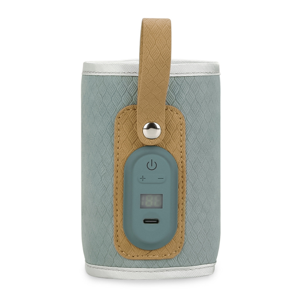 Baby Bottle Warmer Bag Usb Powered Heater Insulated Heating Travel Portable In Car Warm Milk Thermostat Blue Exogio