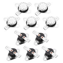 10 Stück KSD301 Thermostat 70 C/158 F 10 A Normalerweise geschlossen C Einstellen Snap Disc Temperaturschalter für Mikrowelle, Backofen