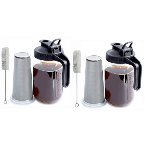 Messgläser Kaltwasser Glaskrug-Sets Kaffeefilter Griffdeckel Flaschen