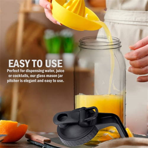 Messgläser Kaltwasser Glaskrug-Sets Kaffeefilter Griffdeckel Flaschen 2