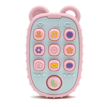 Bear Shaped Silicone Teether Toy for Toddlers - -Free, Soft Sensory Development & Intelligent Babies A