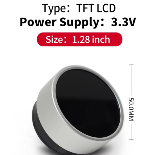 1.28Inch 240x240 Round Smart Screen Serial Port IPS TFT LCD Module Circular Knob Display 2