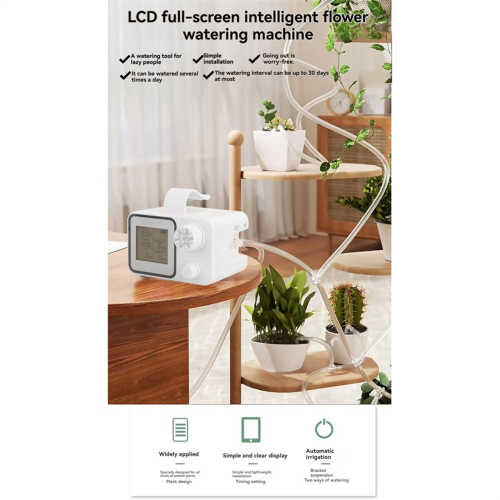 Smart Automatic Watering System with Adjustable Drippers Drip Irrigation Kit Customize Schedule Water 1