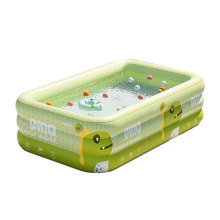 Verdickter, faltbarer, aufblasbarer Pool für den Außenbereich, für Kinder, Baby, Spielen, rechteckig, 1 Abfluss für die Familie, PVC