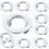 10 Pcs Round GU10 Recessed Downlight Replacement Kit MR16 Fitting Mounting Ceiling Spot Lights Frame Lamp Socket Holder 7
