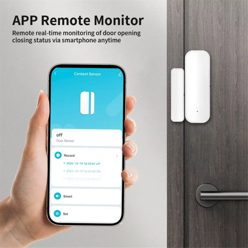 Tuya Door Window Sensor Wifi, Open Close Detector Home Security System, Smart Life Remote Control 1