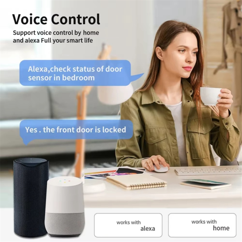 Tuya Door Window Sensor Wifi, Open Close Detector Home Security System, Smart Life Remote Control 2