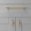 Brass Cabinet Pulls Wardrobe Handles Gold Drawer Round Door T Type Kitchen Handle 4