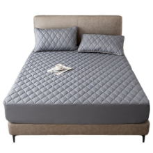Waterproof Fitted Bed Sheets, Mattress Pads Soft Microfiber Breathable Bedspreads Cover Protector for 180x200cm Queen