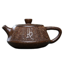 100 ml Tonteekannen Roherz Steinschaufel Teekanne Handgefertigter individueller Infuser Chinesischer Filter Schönheit Teegeschirr
