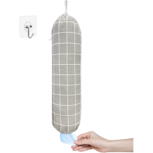 Plastic Bag Holder, Wall Mount Organizer, Shopping Bags Carrier,Washable for Home Kitchen Travelling, with Drawstring