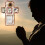 Prayer Quilt with Crucifix Inside,Handmade Pocket Shrine Catholic,Mini Portable Scripture 3