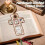 Prayer Quilt with Crucifix Inside,Handmade Pocket Shrine Catholic,Mini Portable Scripture 2