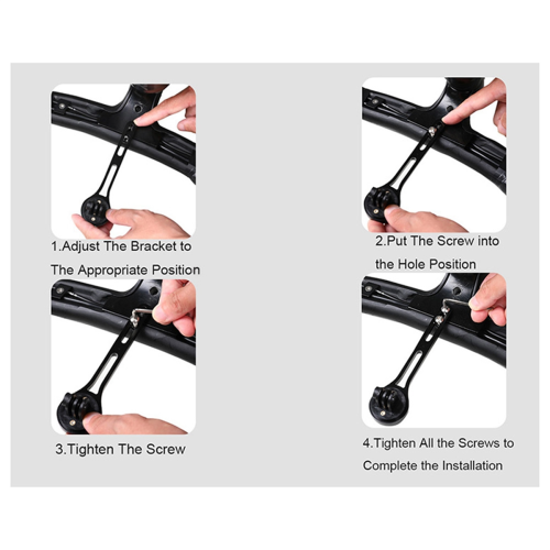 Carbon Fiber Bicycle Handlebar Computer Holder Speedometer Extender for 1