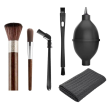 6 Pieces Coffee Brush Set Wooden Cleaning Towel and Espresso for Machine Group Head