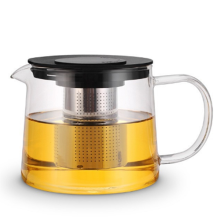 Teekanne aus Glas mit Teesieb – 1000 ml Teekessel, sichere Kanne für blühenden, losen Premium-Kaffee