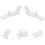 8pcs Vertical Blind Valance Clips Replacement for Blackout Curtains Pom Material Easy Install Home Office Use 5