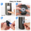 Toothpaste Dispenser, Squeezer Automatic Dispenser for Kids, Wall-Mounted Toothbrush Holder,E 2