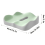 1Pcs Memory Foam Seat Cushion - 3D Ergonomic Support, Washable Polyester, Car/Office Essentials,Green 9