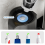 Toothpaste Dispenser, Squeezer Automatic Dispenser for Kids, Wall-Mounted Toothbrush Holder,E 9