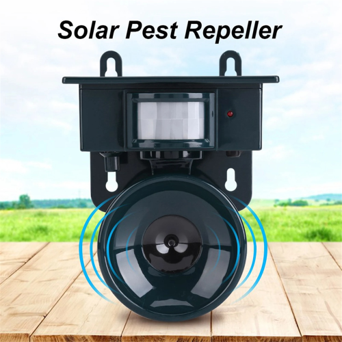 Solar Ultrasonic Bird Repeller PIR Motion Sensor Dog Cat Mouse Chaser 2