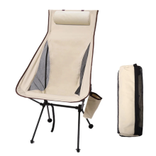 Sedia reclinabile pieghevole portatile da esterno con cuscino da pesca