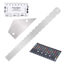 Guitar Neck Groove Straight Edge Luthier Tool with String Distance Ruler Measuring