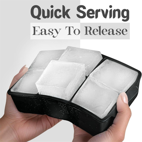 Large Silicone Tray (2-Pack), Whiskey Mold - Free Ice Trays for Freezer 1
