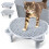Adjustable Cat Ramp Litter Box Step Double Layer with Filter Function, Elevated for Senior Cats Easy 9
