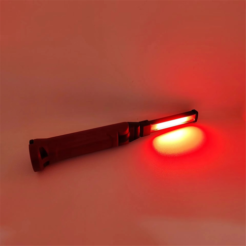 Work Light 180 Folding Flashlight USB Rechargeable Portable Camping Emergency Repair Spotlight with Hanging Hook B 2
