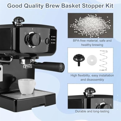 Coffee Machine Brew Basket Bottom Spring Loaded Stopper Kits Maker Replacement for -1200 2